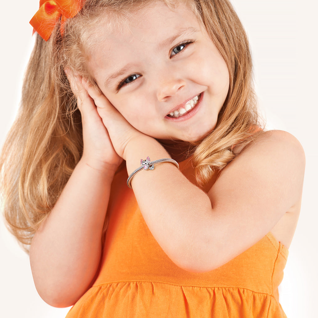 Mexican Axolotl Embraces Heart Gemstone Charm Bead Sterling Silver_3