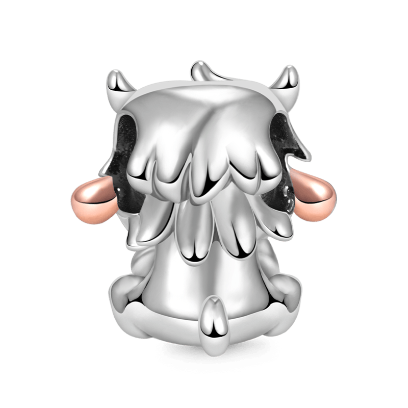 Yak Embraces Heart Gemstone Charm Bead 925 Sterling Silver_2