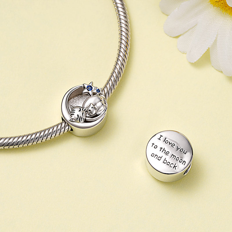 Gnoce Embrace Love Cat & Baby Charm_3