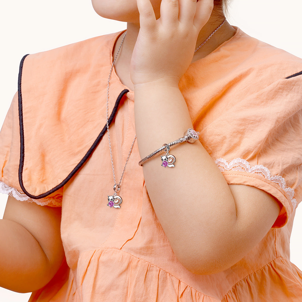 Gnoce Snails Embraces Heart Gem Charm_4