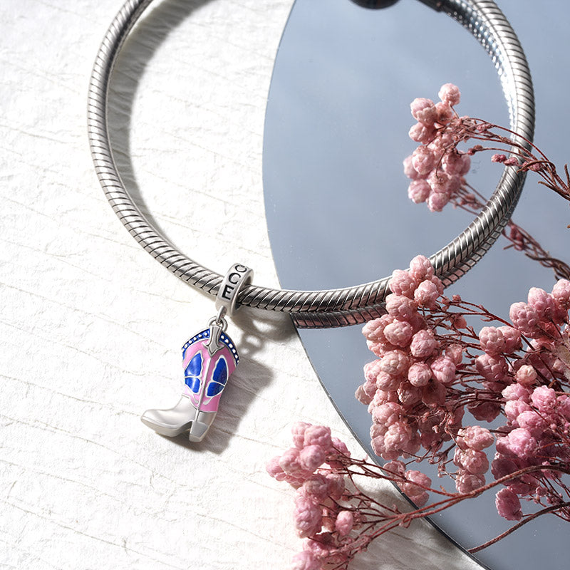 Gnoce Western Boot Pendant Dangle Charm_3