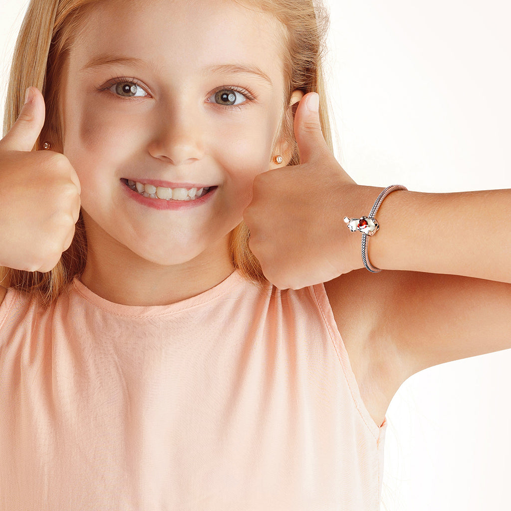 Gnoce Chinese Zodiac Rat Embraces Heart Gem Charm_4