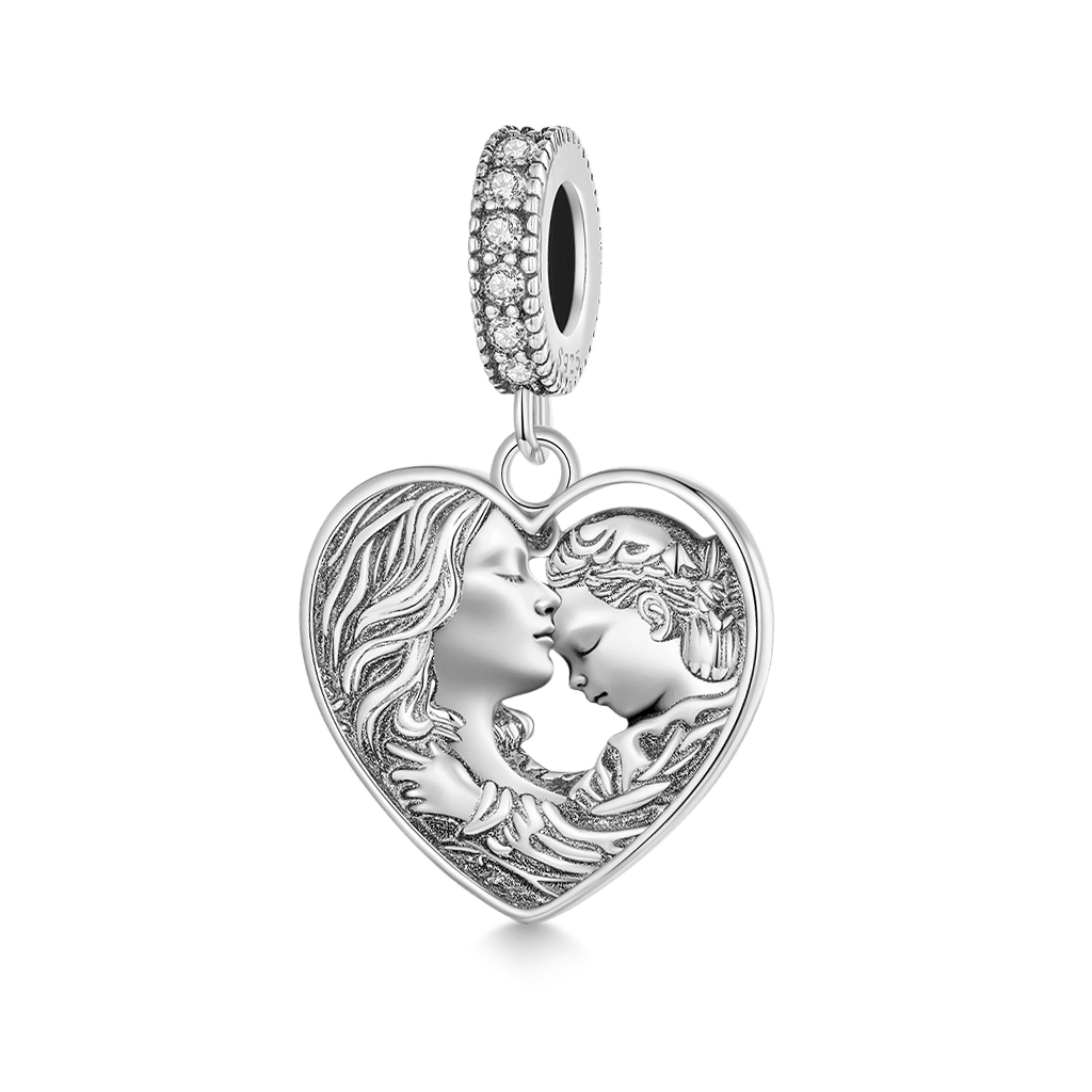 Gnoce Loving Mother and Daughter Pendant Dangle Charm_1