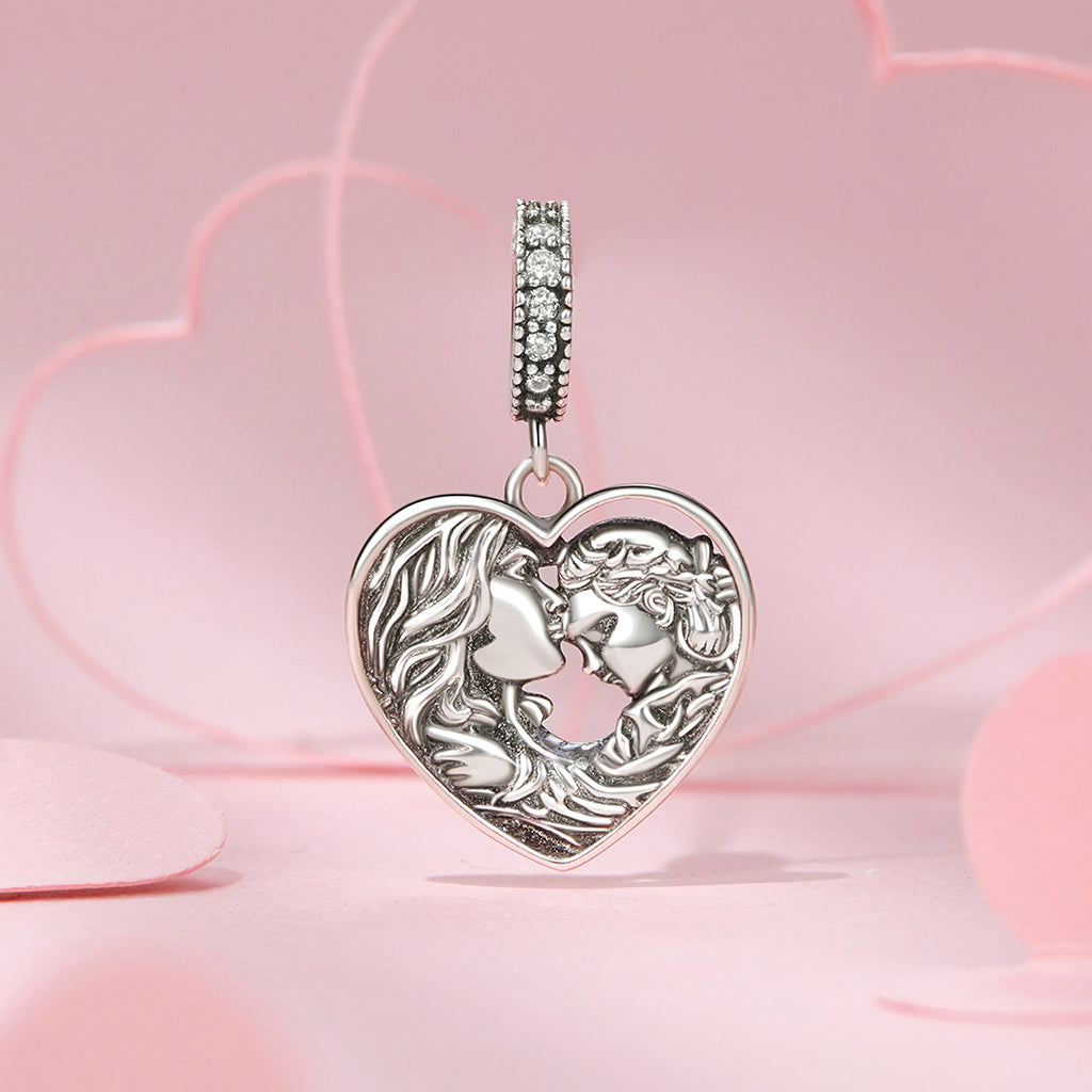Gnoce Loving Mother and Daughter Pendant Dangle Charm_2