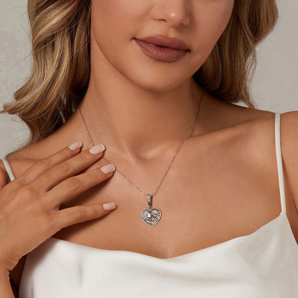 Gnoce Loving Mother and Daughter Pendant Dangle Charm_4