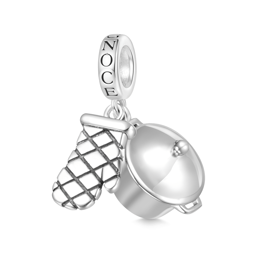 Gnoce Kitchenware Gloves & Pot Pendant Dangle Charm_1