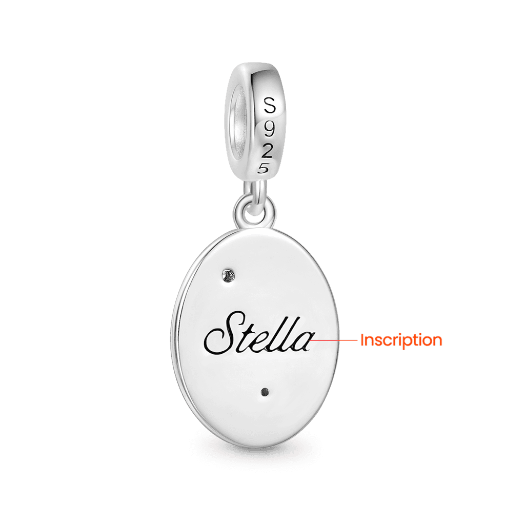 Gnoce Engravable Vintage Hand-Painted Bird Pendant Dangle Charm_3