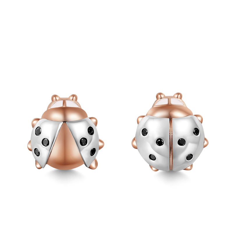 Gnoce Cute Ladybug Stud Earrings_1