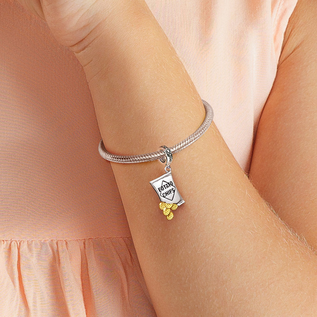 Gnoce Snack Food Potato Chips Pendant Dangle Charm_5