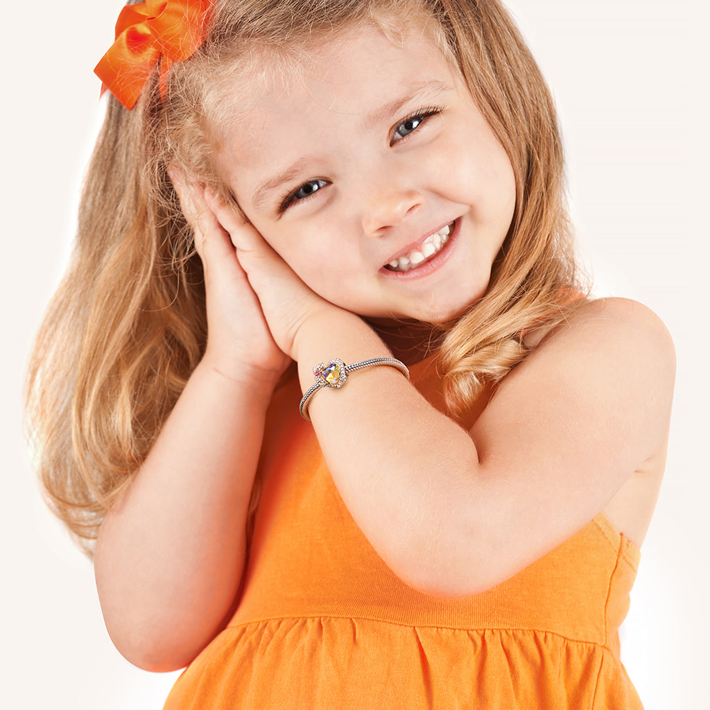 Gnoce Sparkling Hydrangea Heart Charm_4