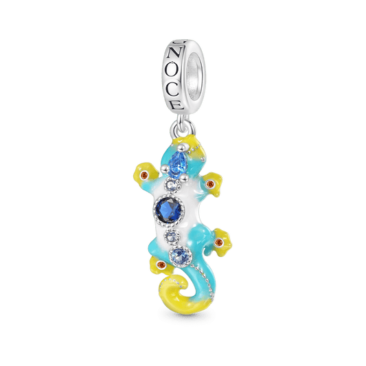 Gnoce Cute Gecko Lizard Pendant Dangle Charm_1