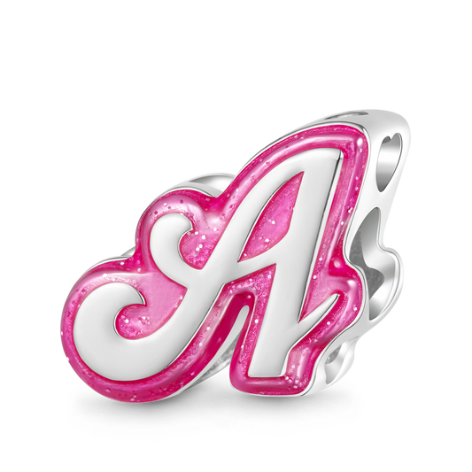 Gnoce Personalized Barbie Pink Letter Charm_1
