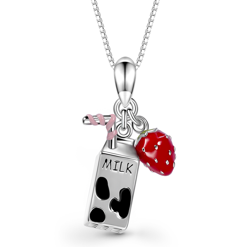 Gnoce Milk & Strawberry Fruit Necklace_1