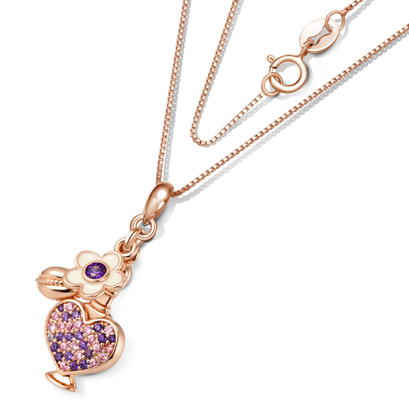 Gnoce Exquisite Perfume Heart Bottle Necklace_3