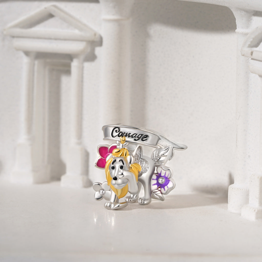 Gnoce The Wonderful Wizard of Oz Cowardly Lion Charm_3