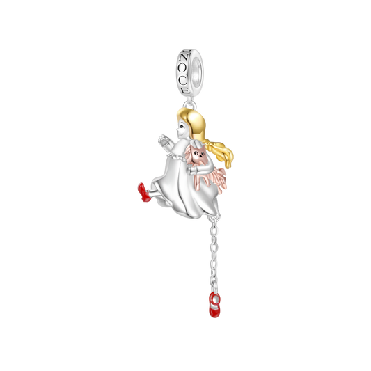 Gnoce The Wonderful Wizard of Oz Running Dorothy Pendant Dangle Charm_1