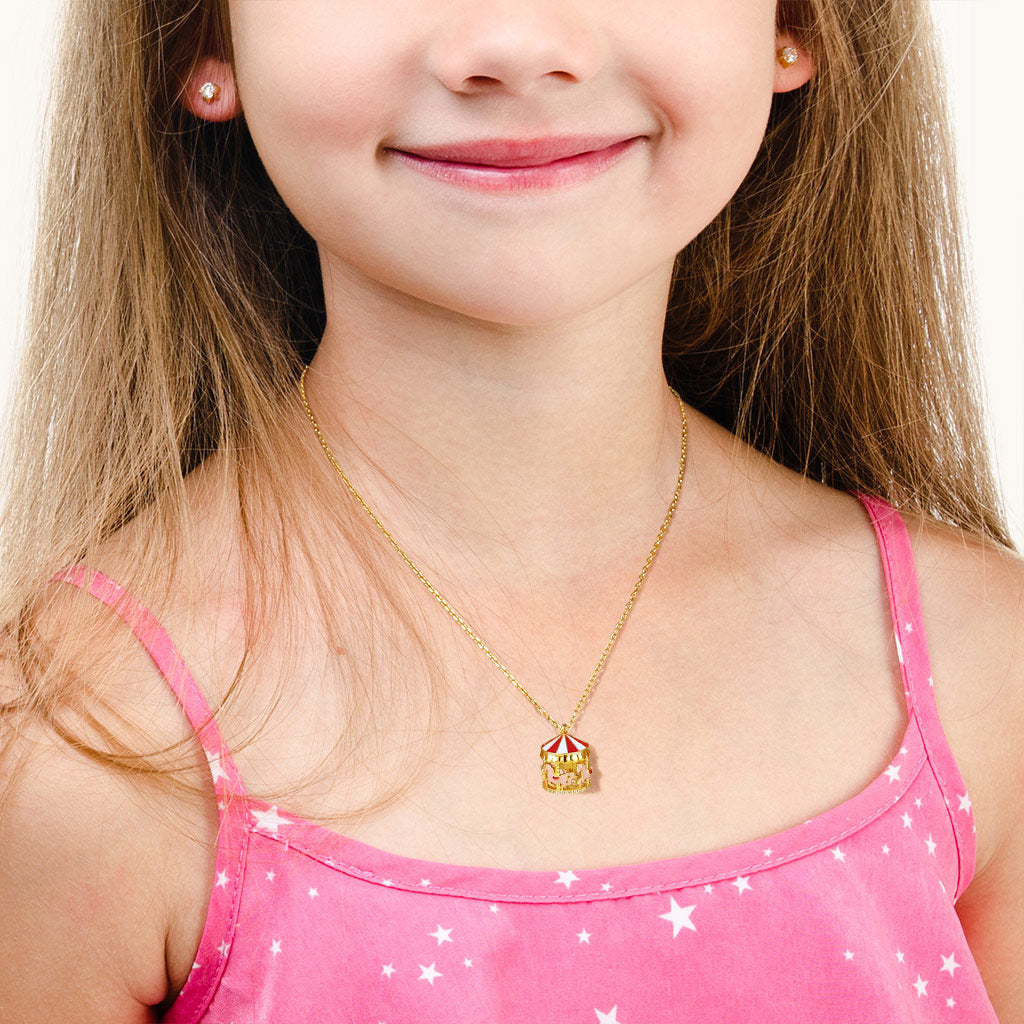 Merry-Go-Round Necklace 925 Sterling Silver 18k Gold Plated_3