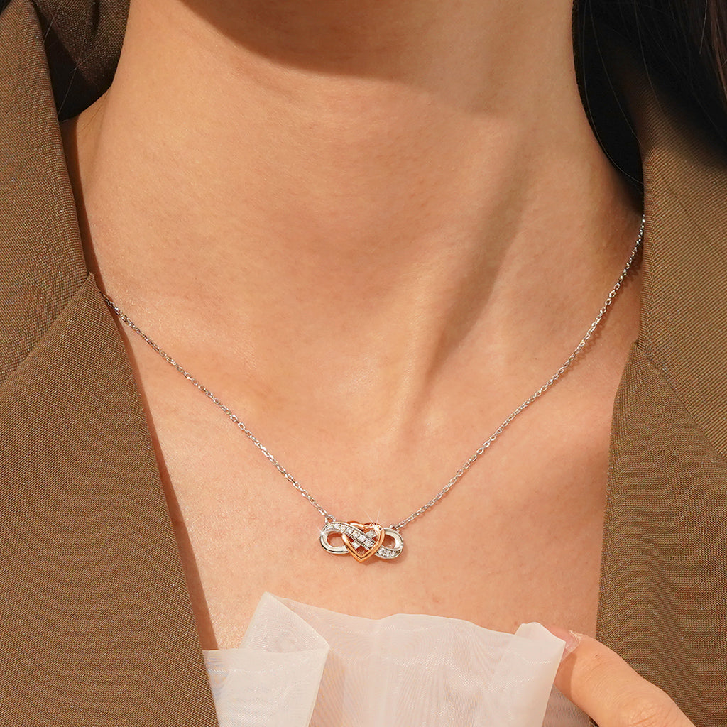 Gnoce Sparkling Infinite Love Engravable Necklace_6