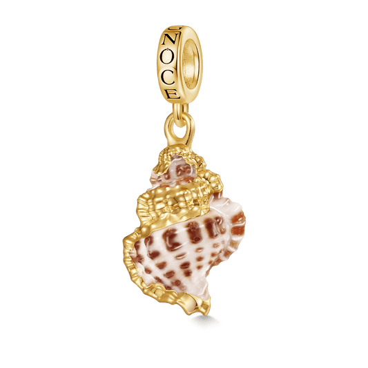 Gnoce Natural Shell Conch Pendant Dangle Charm_1