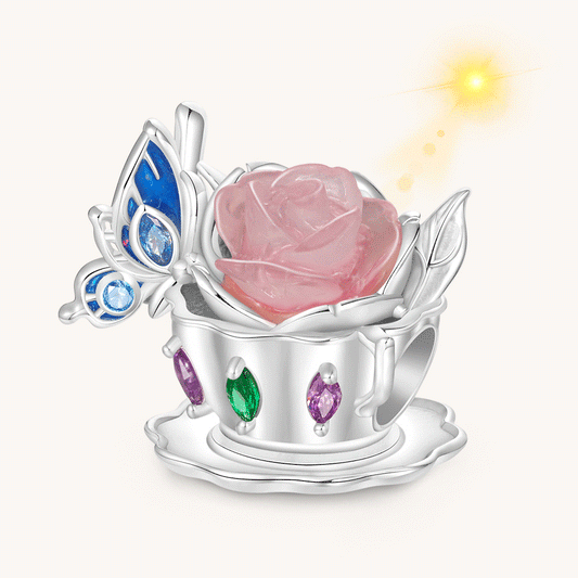 Gnoce Color-changing Teacup Blue Butterfly Charm_1