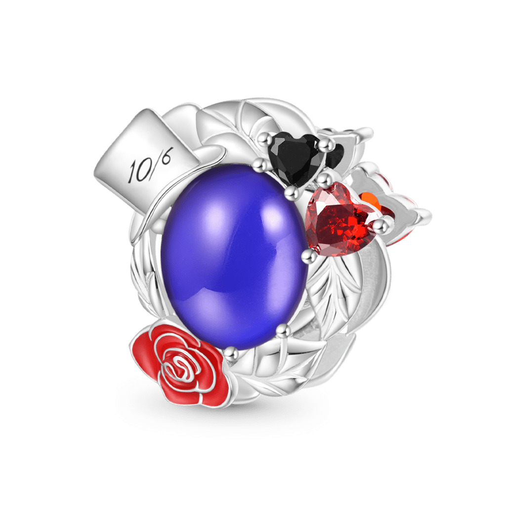 Gnoce Mad Hatter Red Rose Magic Mood Charm_2