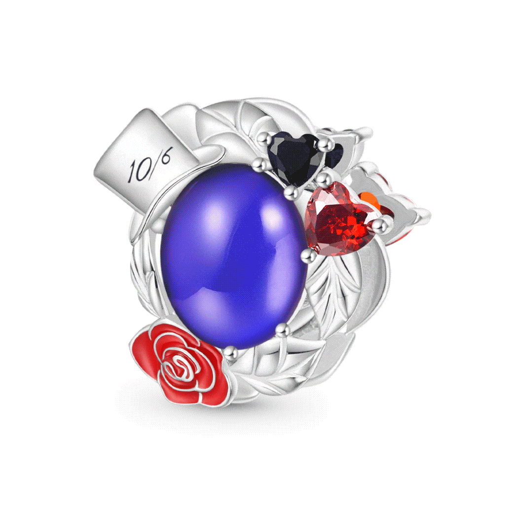Gnoce Mad Hatter Red Rose Magic Mood Charm_1