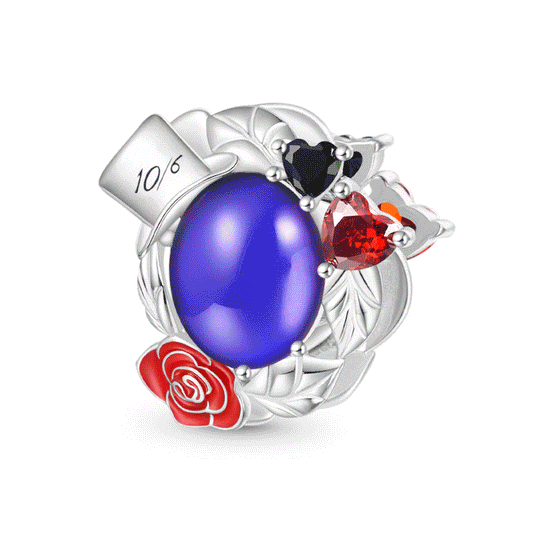 Gnoce Mad Hatter Red Rose Magic Mood Charm_1