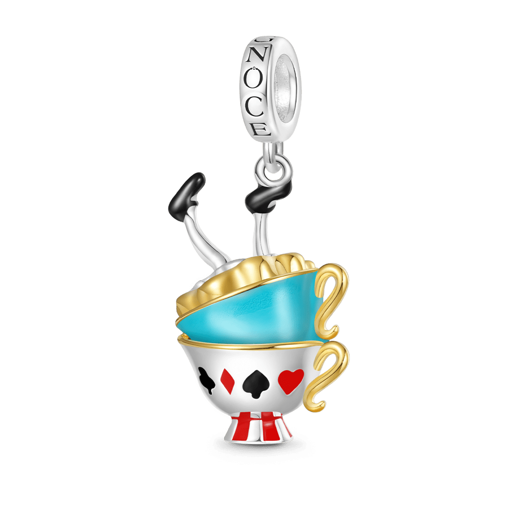 Gnoce Alice's Adventures in Wonderland Party Teacup Pendant Dangle Charm_1