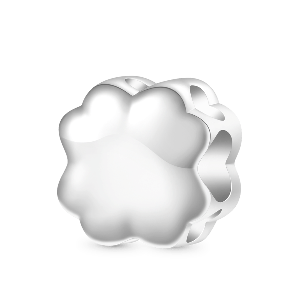 Gnoce Lucky Purple Four-leaf Clover Charm_2