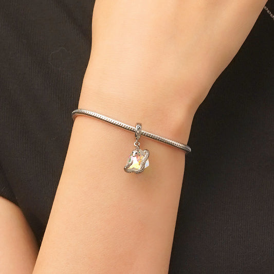 Gnoce Snake Wrapped Pendant Dangle Charm_6