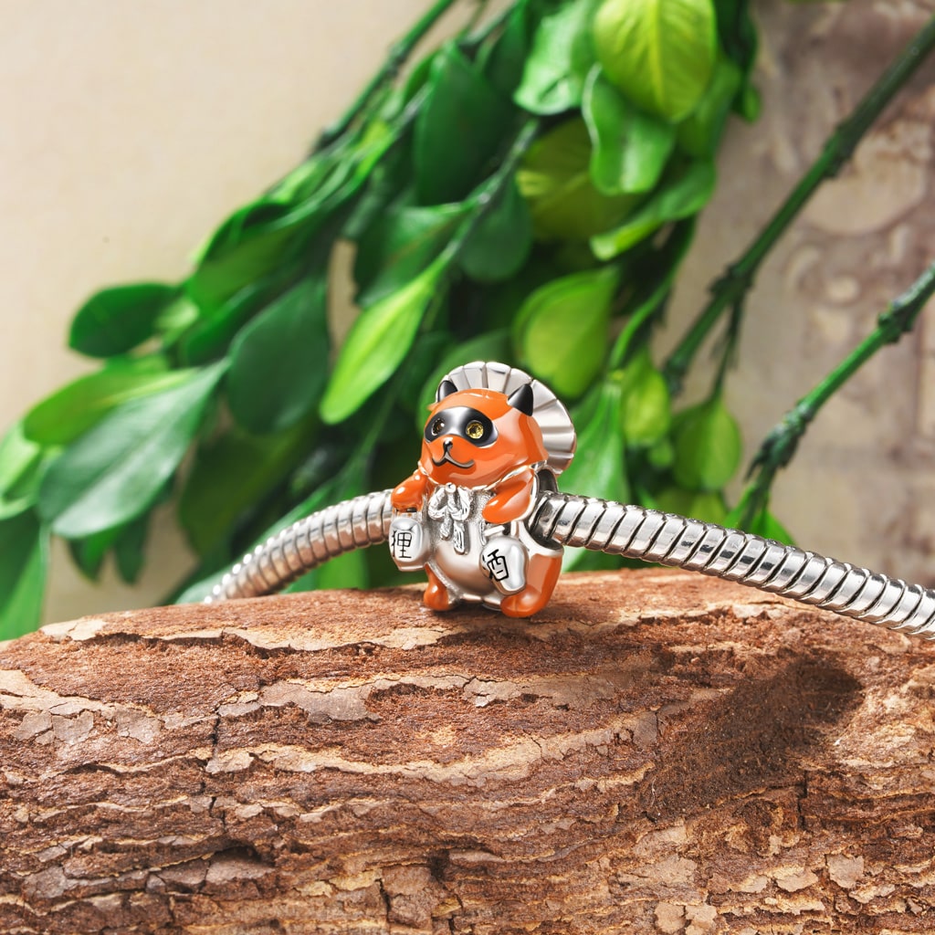 Gnoce kawaii Raccoon Animal Charm_3