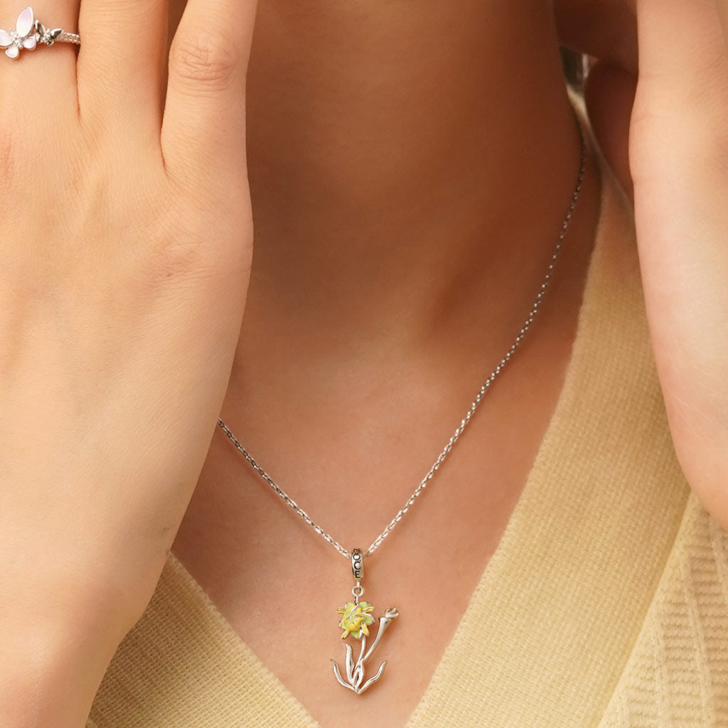 Gnoce Temple of Flora Tropical Pitcher Plant Pendant Dangle Charm_5