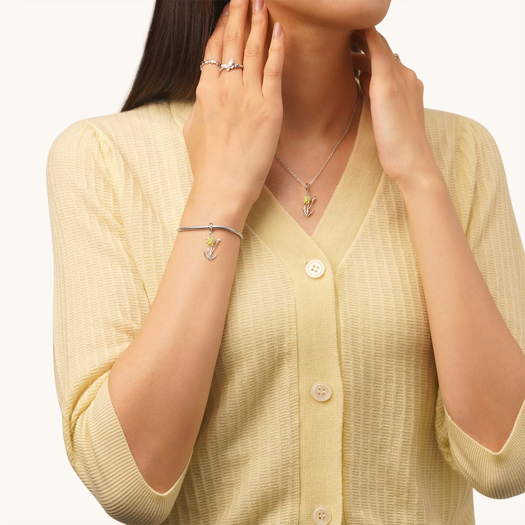 Gnoce Temple of Flora Tropical Pitcher Plant Pendant Dangle Charm_4