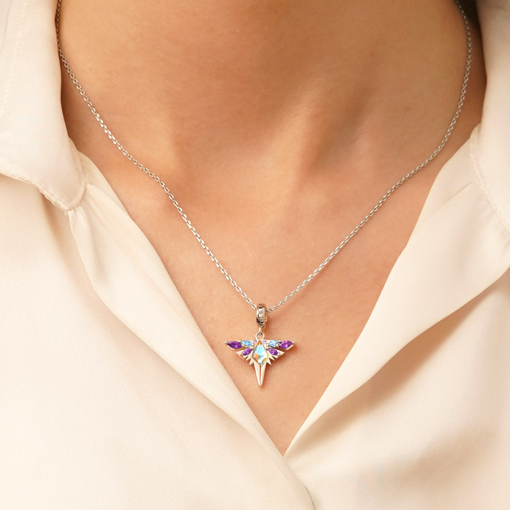 Gnoce Dragonfly Insect Pendant Dangle Charm_5