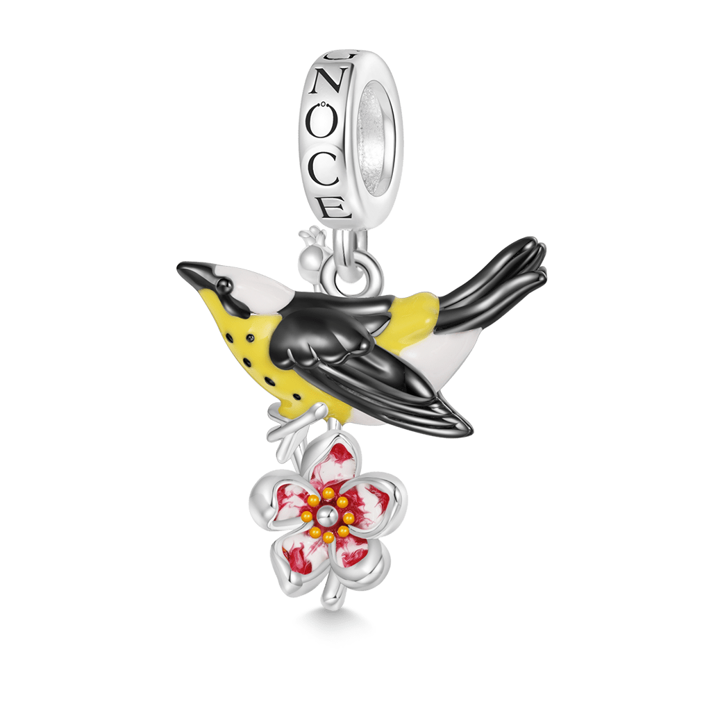 Gnoce Black Oriolus Chinensis Pendant Dangle Charm_1