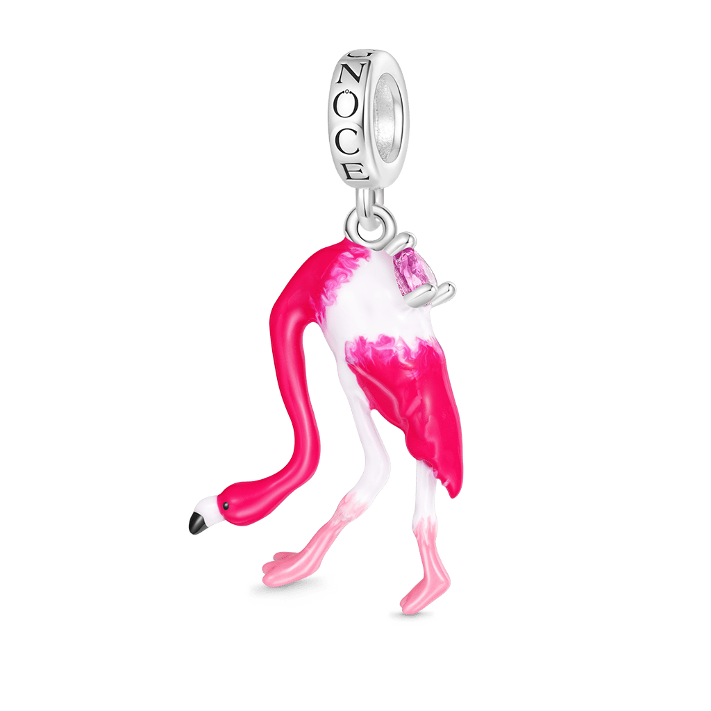 Gnoce American Flamingo Pendant Dangle Charm_1