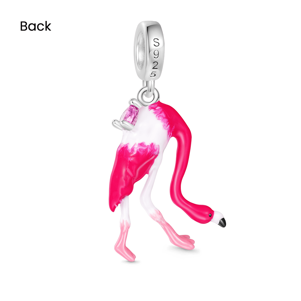 Gnoce American Flamingo Pendant Dangle Charm_2