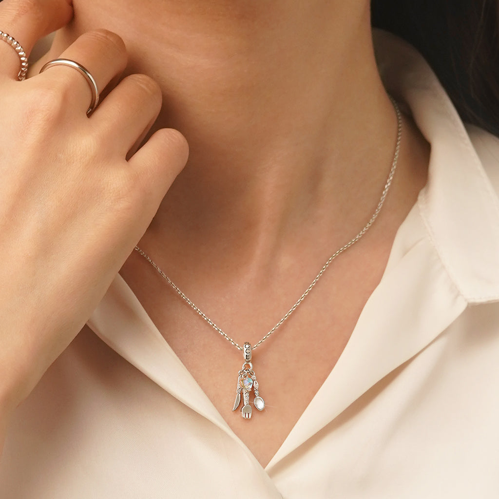 Gnoce Cutlery Knife Spoon Fork Pendant Dangle Charm_5