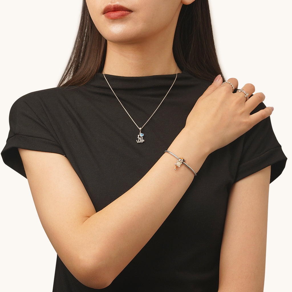 Gnoce Cat Embrace Luminous Stone Charm_5