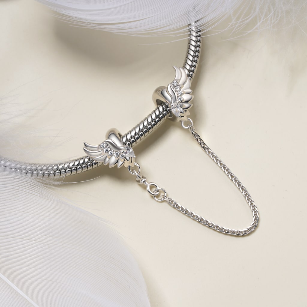 Gnoce Angel Wings Safety Chain Charm_3