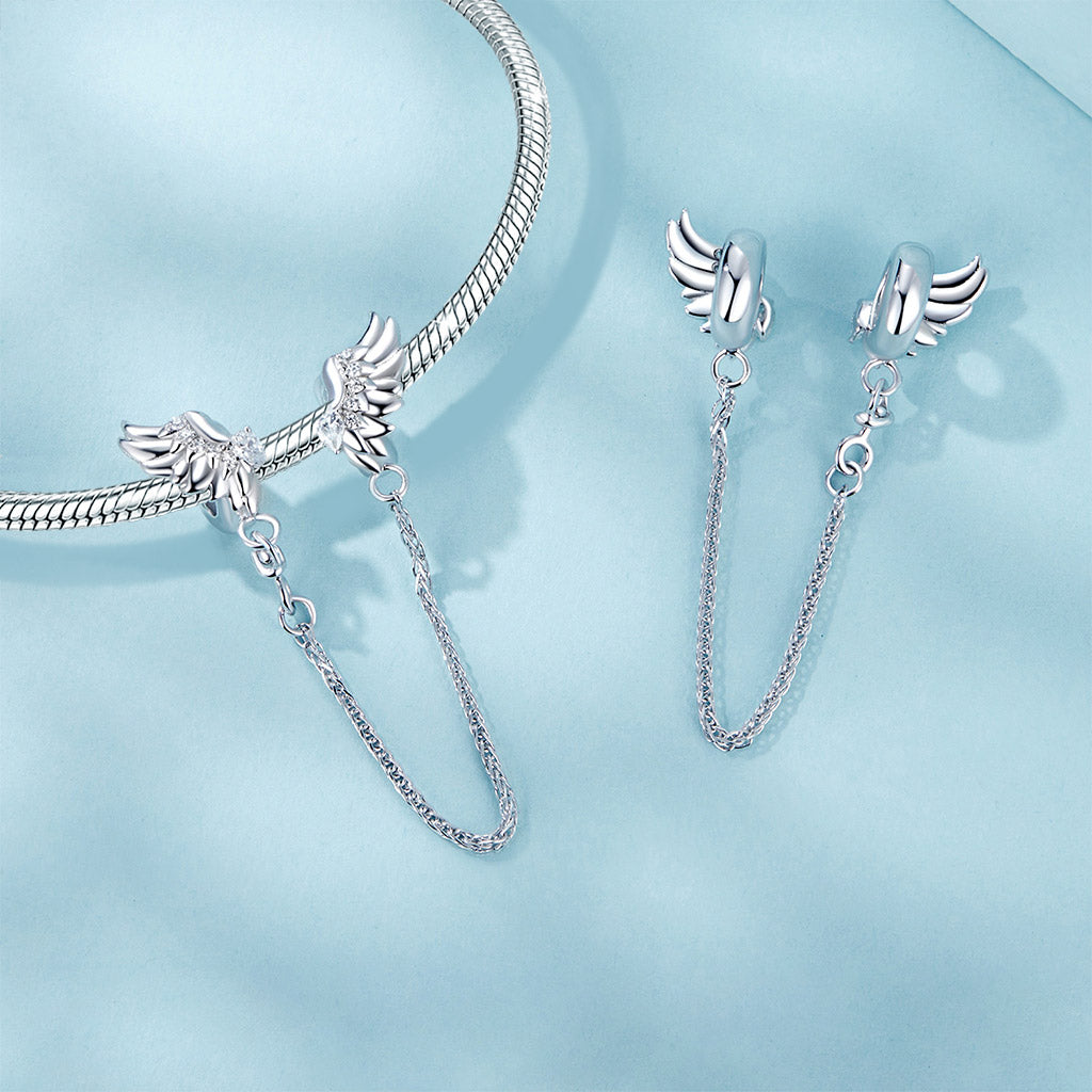 Gnoce Angel Wings Safety Chain Charm_2