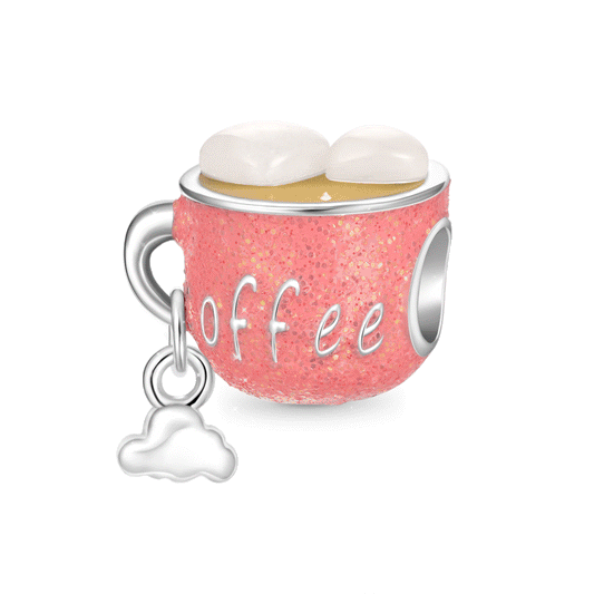 Gnoce Marshmallow Coffee Cup Heart Glow-in-the-Dark Charm_1