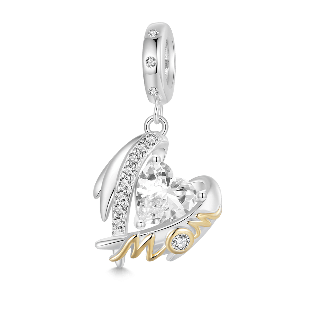 Gnoce Mother's Day Wings of Love Pendant Dangle Charm_1