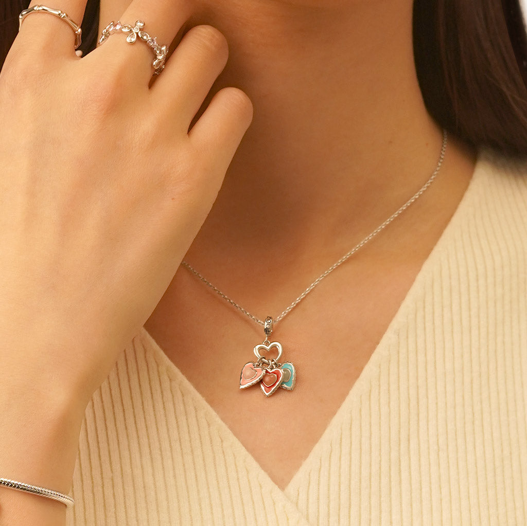 Gnoce Engravable Glow-in-the-Dark Heart Pendant Dangle Charm_7