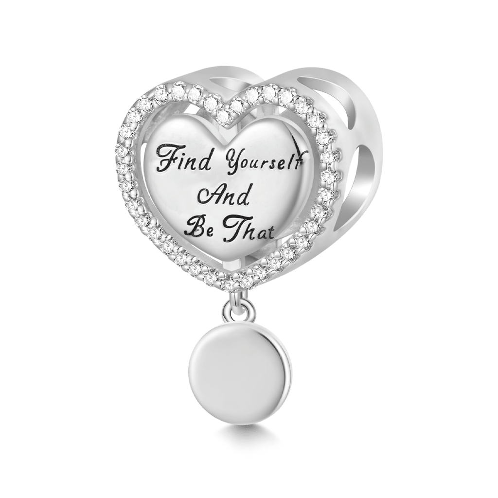 Gnoce World Map Heart Charm_2