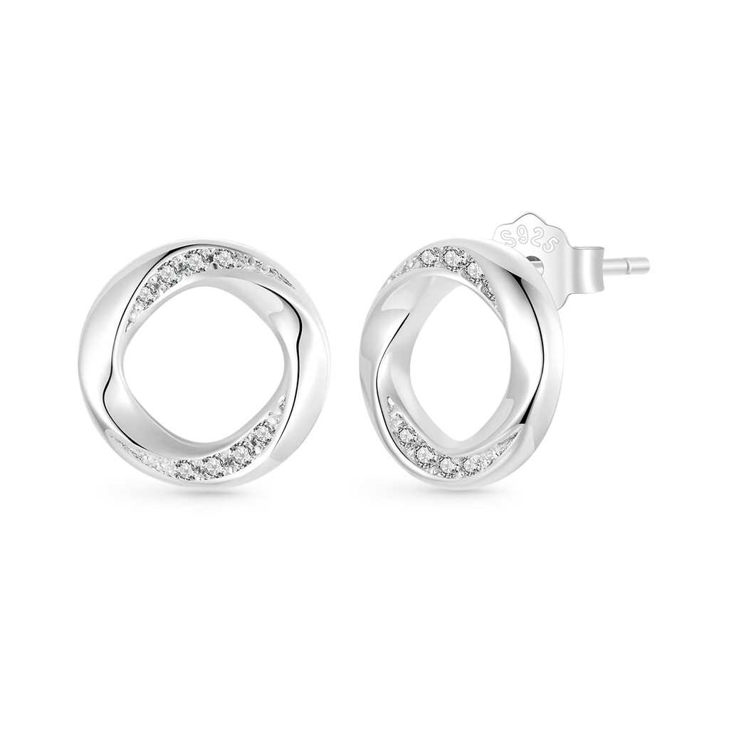 Gnoce Mobius Ring Stud Earrings_1