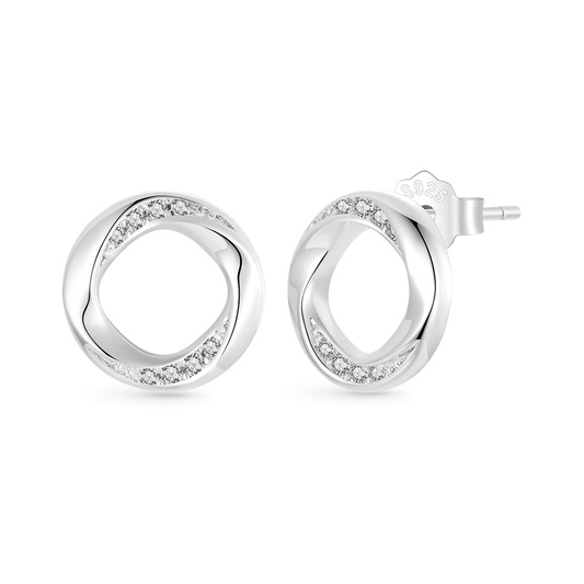 Gnoce Mobius Ring Stud Earrings_1
