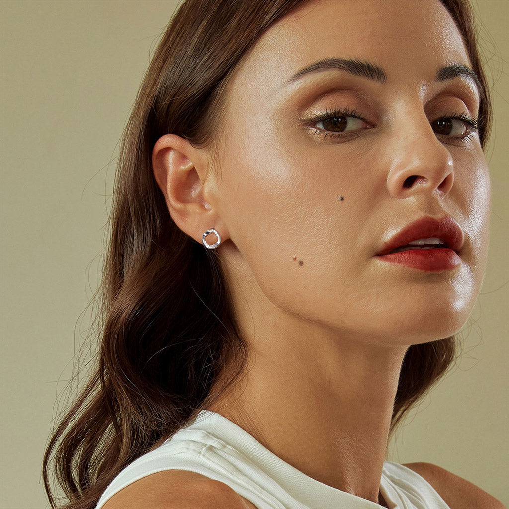 Gnoce Mobius Ring Stud Earrings_3