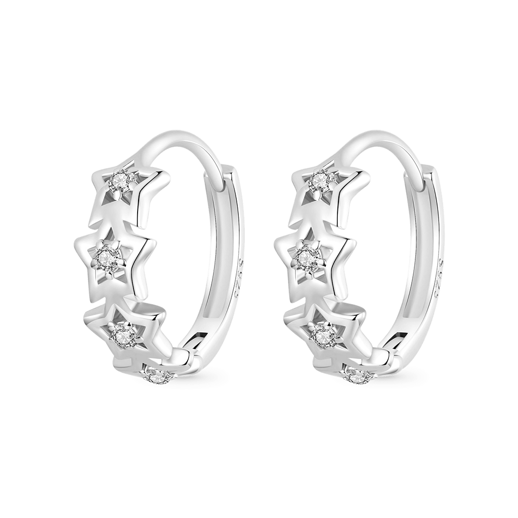 Gnoce Star Huggie Hoop Earrings_1