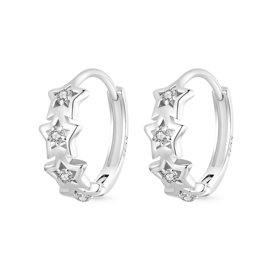 Gnoce Star Huggie Hoop Earrings_1